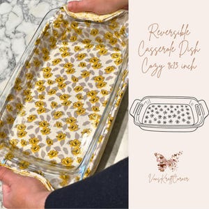 Patrón de costura para funda de cacerola de 23 x 33 cm (PDF con videotutorial)