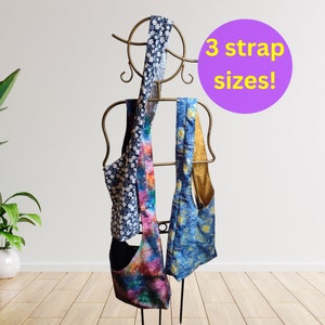 Crossbody Hobo sling bag, three strap sizes, PDF digital download Pattern, Tutorials with pictures, easy beginner sewing pattern, video link