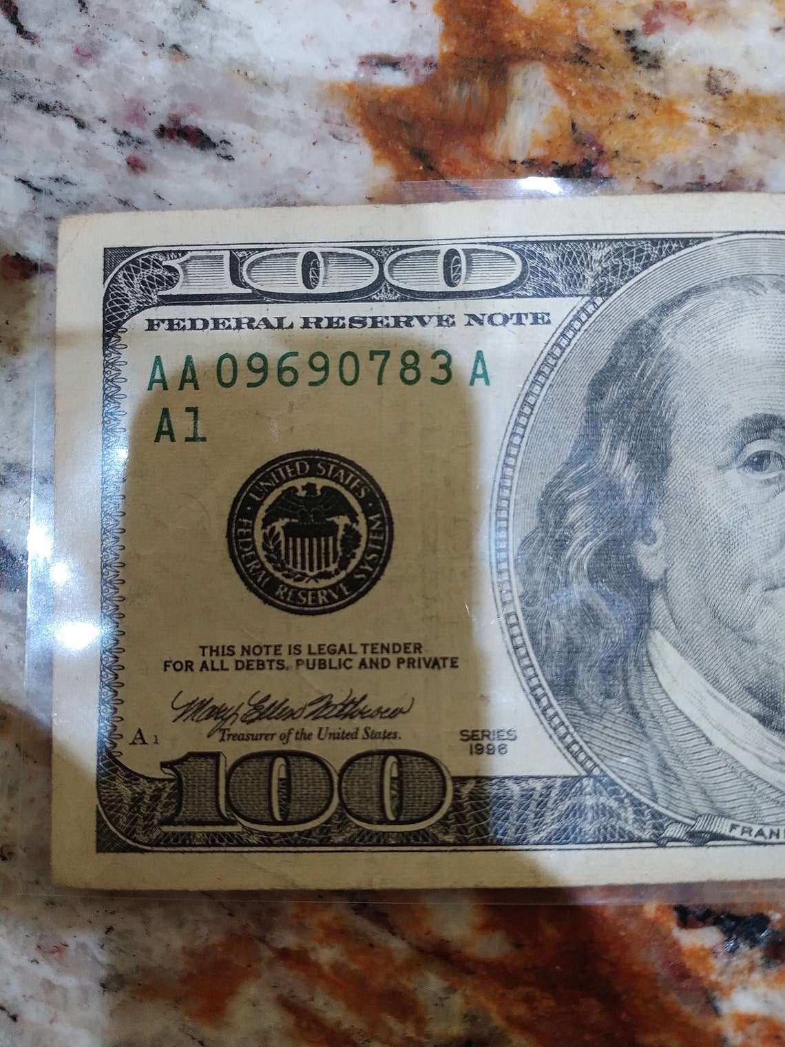 1996 100 Dollar Bill Etsy