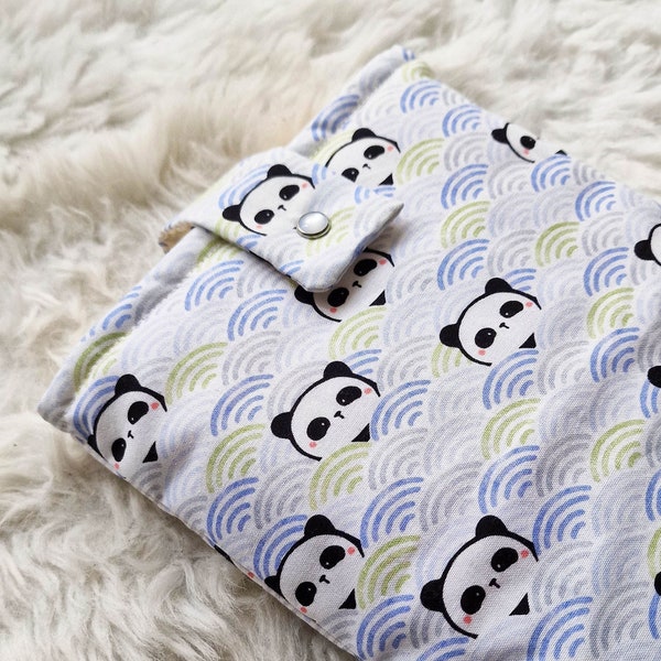 POCHETTE multi-usages : livres, carnets de santé, mangas | Motif Panda