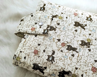 POUCH for books, health notebooks, mangas - Kitties