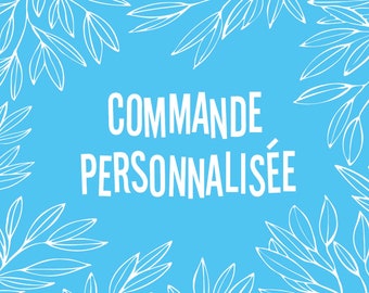 Formats 100% personnalisés avec tissus au choix, contactez-moi par message