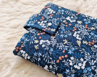 Multifunctionele POUCH: boeken, gezondheidsboeken, manga | Bloemenpatroon