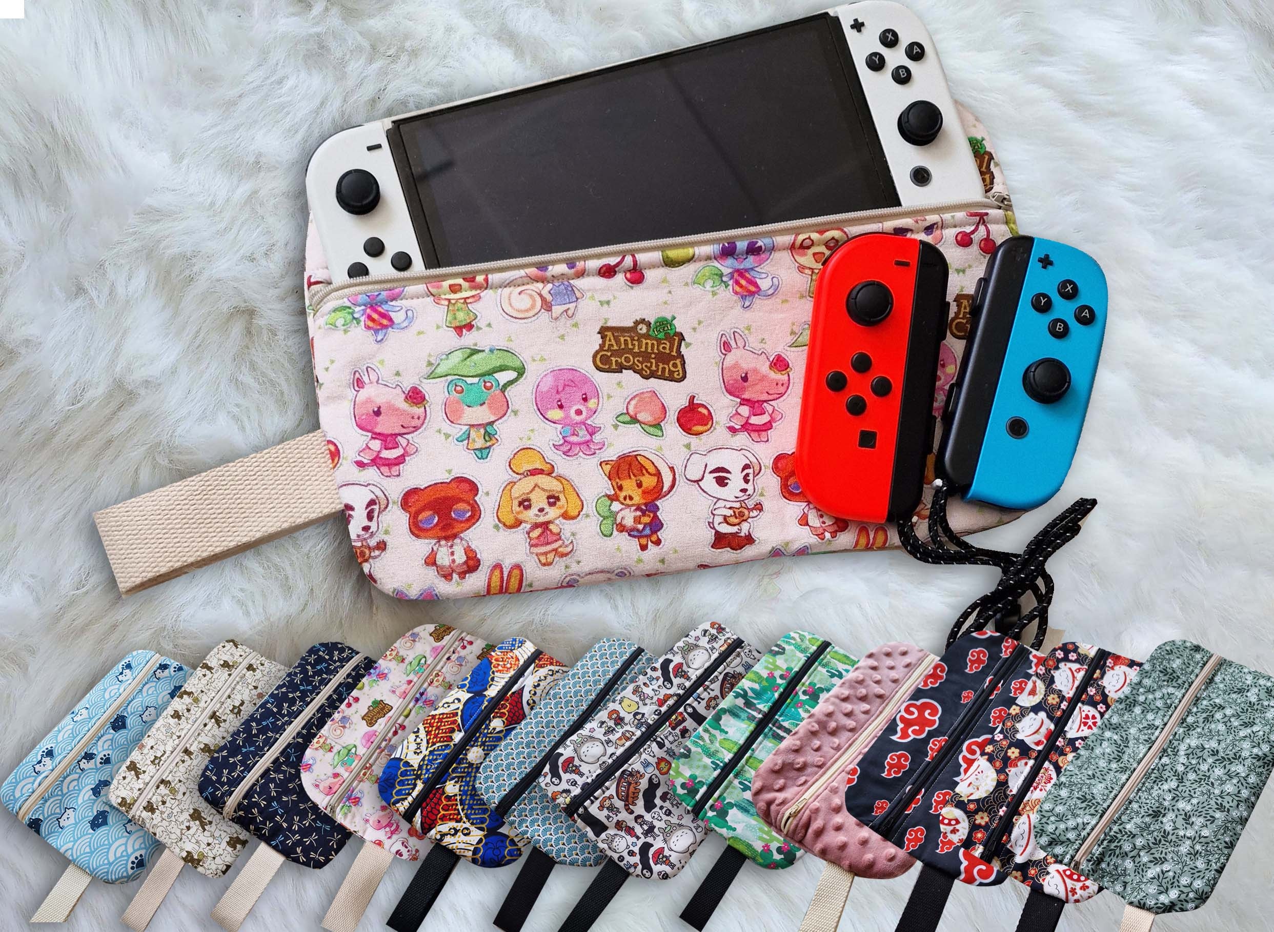 14€ sur Etui pour Nintendo Switch/Oled FONGWAN Pochette Transport Switch  avec 10 Boitier pour Carte de Jeux et Dragonne - Noir - Etui et protection  gaming - Achat & prix