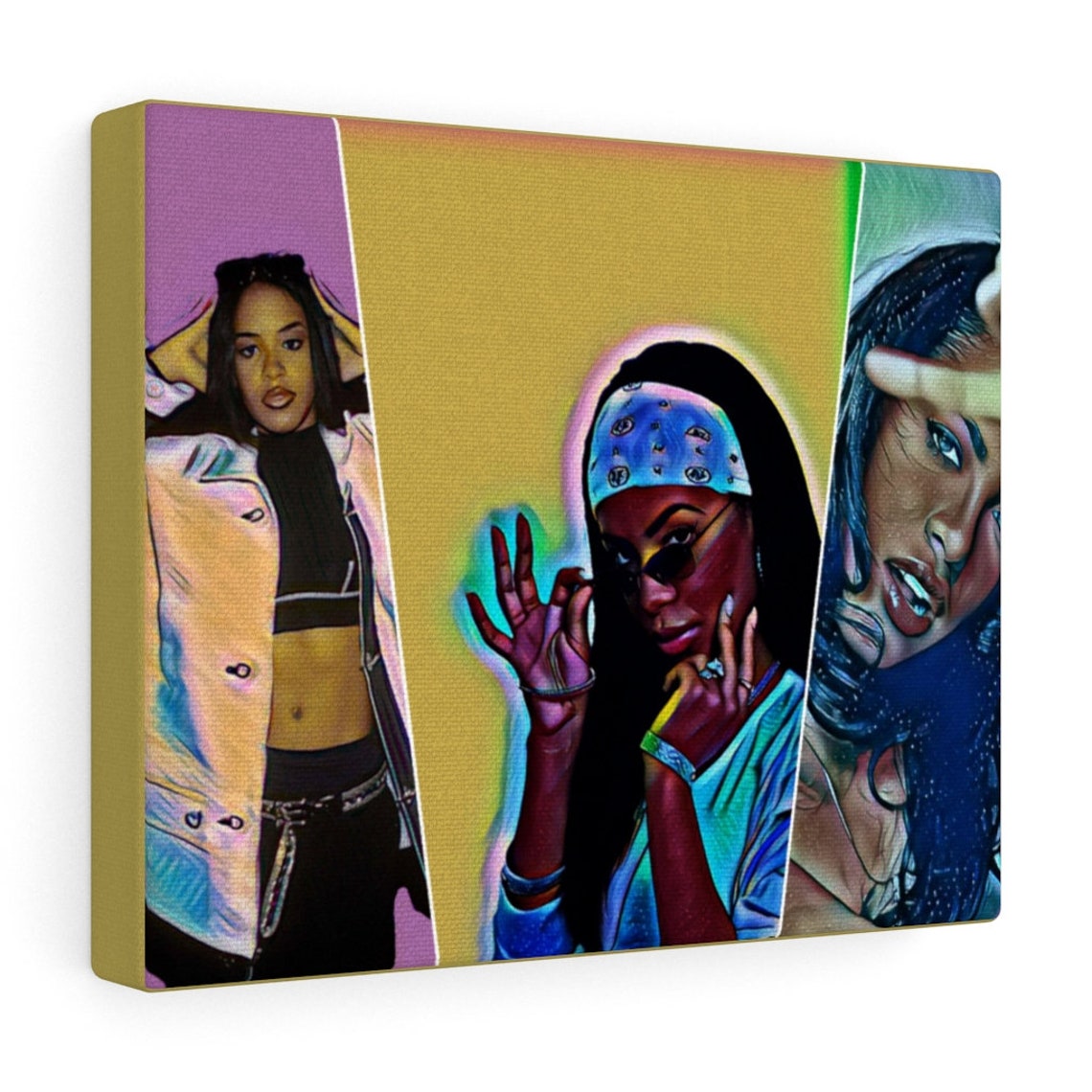 Aaliyah Collage Canvas Gallery Wrap. Ready to Hang Canvas | Etsy