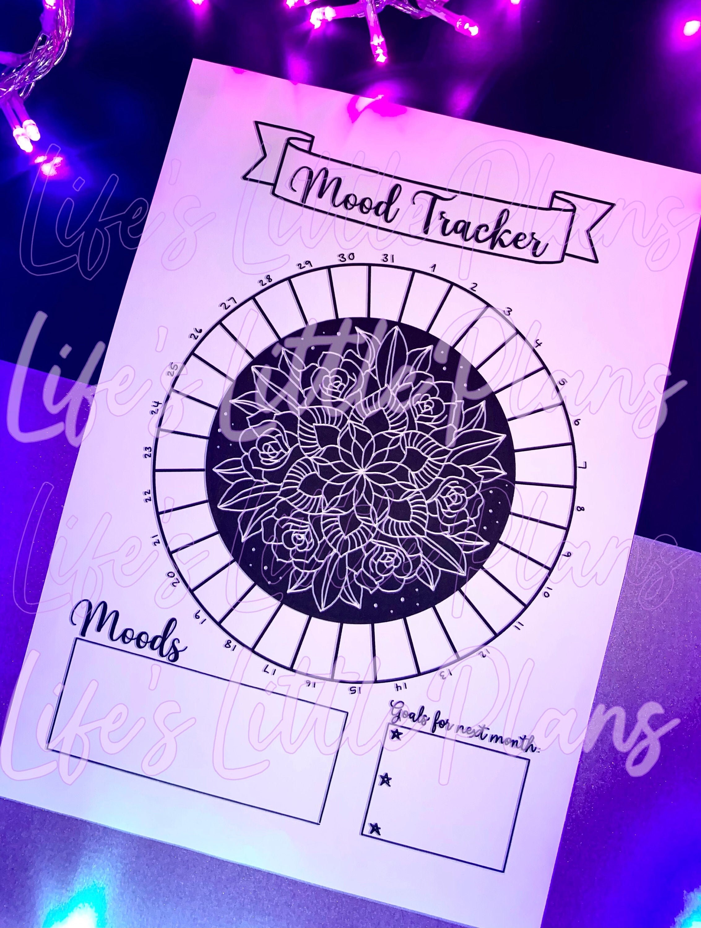 Mandala Monthly Mood Tracker Printable | Etsy