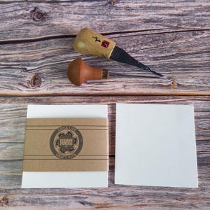 Soft White Mastercut lino - 4 pack sizes from 10x10cm to 30x20cm