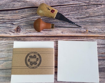 Soft White Mastercut lino - 4 pack sizes from 10x10cm to 30x20cm