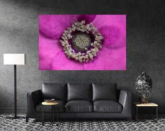 Pink Flower Print, Flower Photography, Flower Canvas Print, Flower Wall Art, Flower Canvas Wall Art, Macro Photography, Macro Flower Print