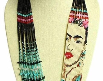 Handmade Beaded Ukrainian Gerdan, Traditional Folk Necklace
