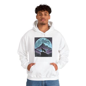Lone Wolf Hoodie Sweatshirt - Etsy