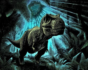 恐竜シャツ - この子供用 T-Rex T シャツは倫理的に作られており、誕生日、クリスマス、恐竜の冒険に最適です。