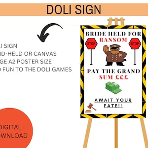 Doli Sign: Bride Ransom, Punjabi Sikh Wedding Game (Digital Download)