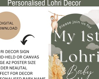 Lohri Baby Event Sign- Indian Events- Personalised
