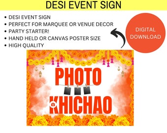 Desi Event Sign- Asian Event Decoration