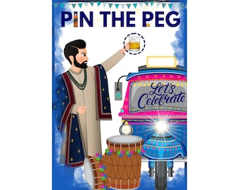 PIN THE PEG - Desi Party Game