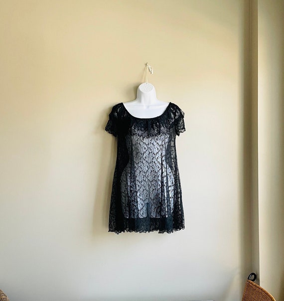 chinese dress ladies Mint Lace Cap-Sleeve Baby Doll Dress main image 1