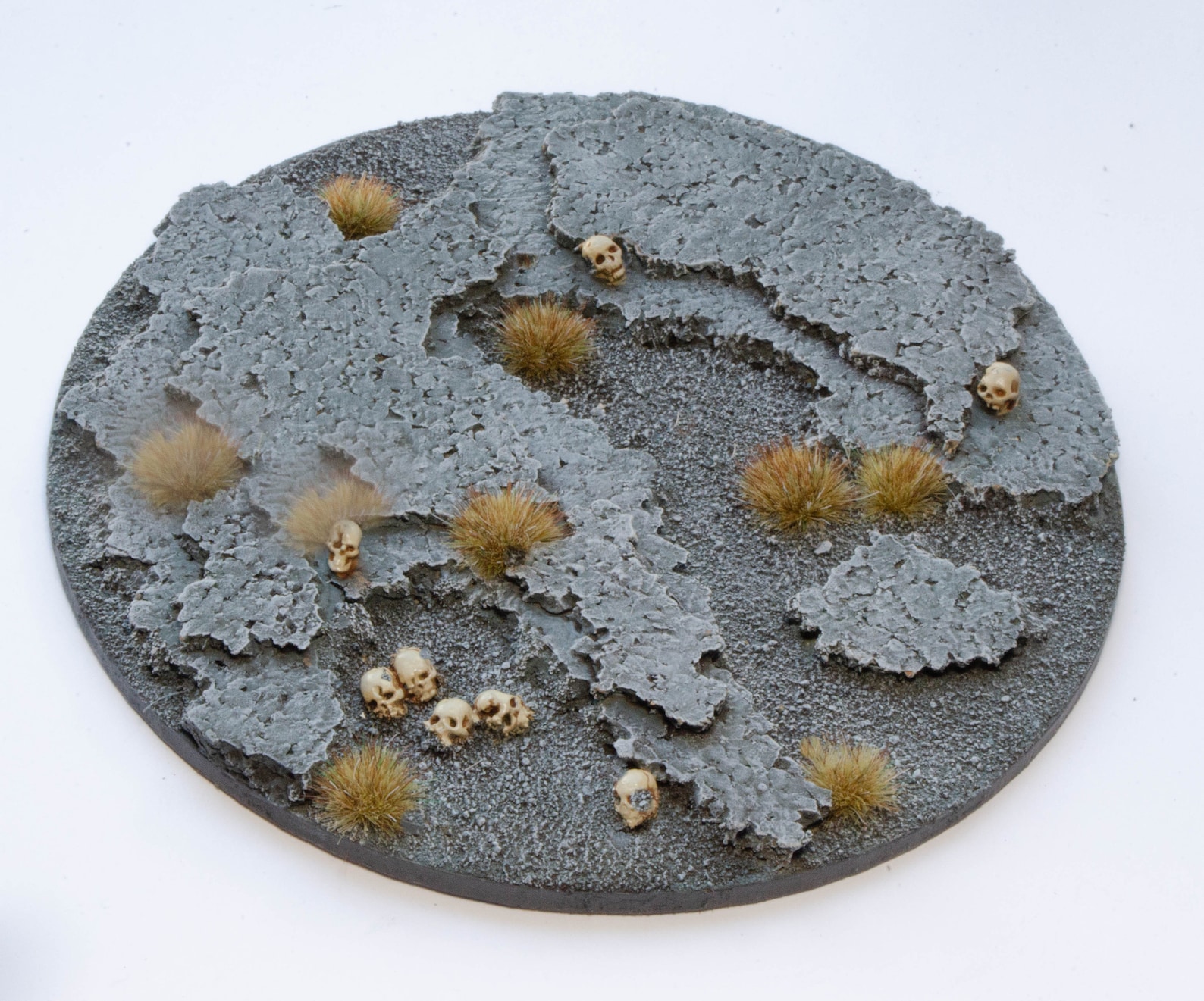 Miniature Base Rock Rubble Base 130mm X 1 Dnd 40000 Wargaming AOS Kill ...