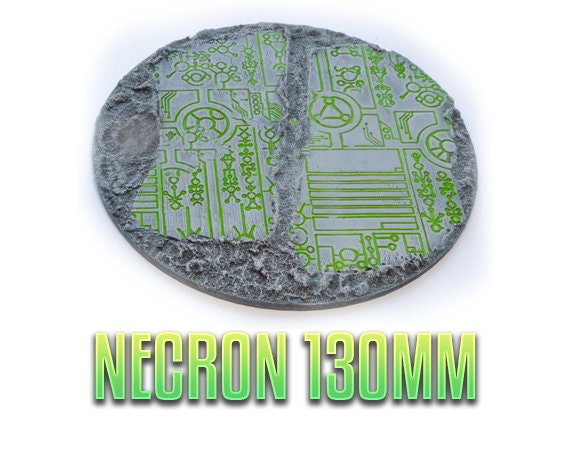 Miniature Base Necron Base 130mm X 1 Dnd Wargaming Etsy Uk