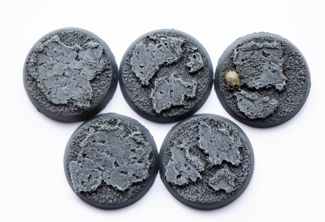 Miniature Base Rock Rubble Bases 32mm X 5 set B 40000 - Etsy Israel