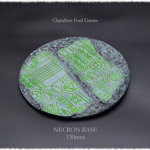Miniature Base | Necron Base | 130mm x 1 | 40000 DnD Wargaming AOS Custom Handmade Resin - Unpainted