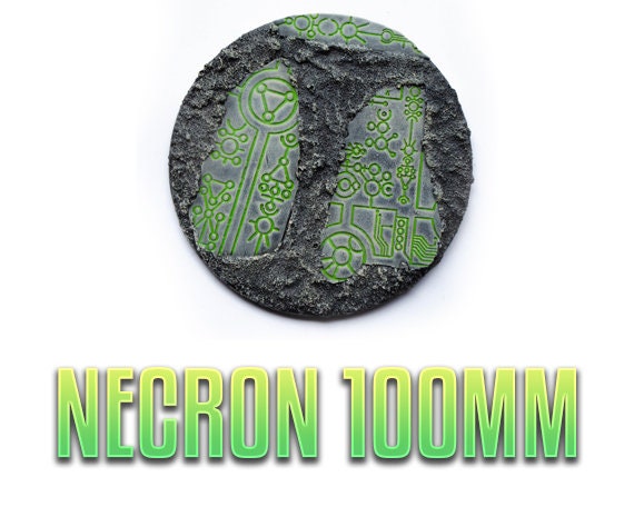 Miniature Base Necron Base 100mm X 1 Dnd Wargaming Etsy Finland