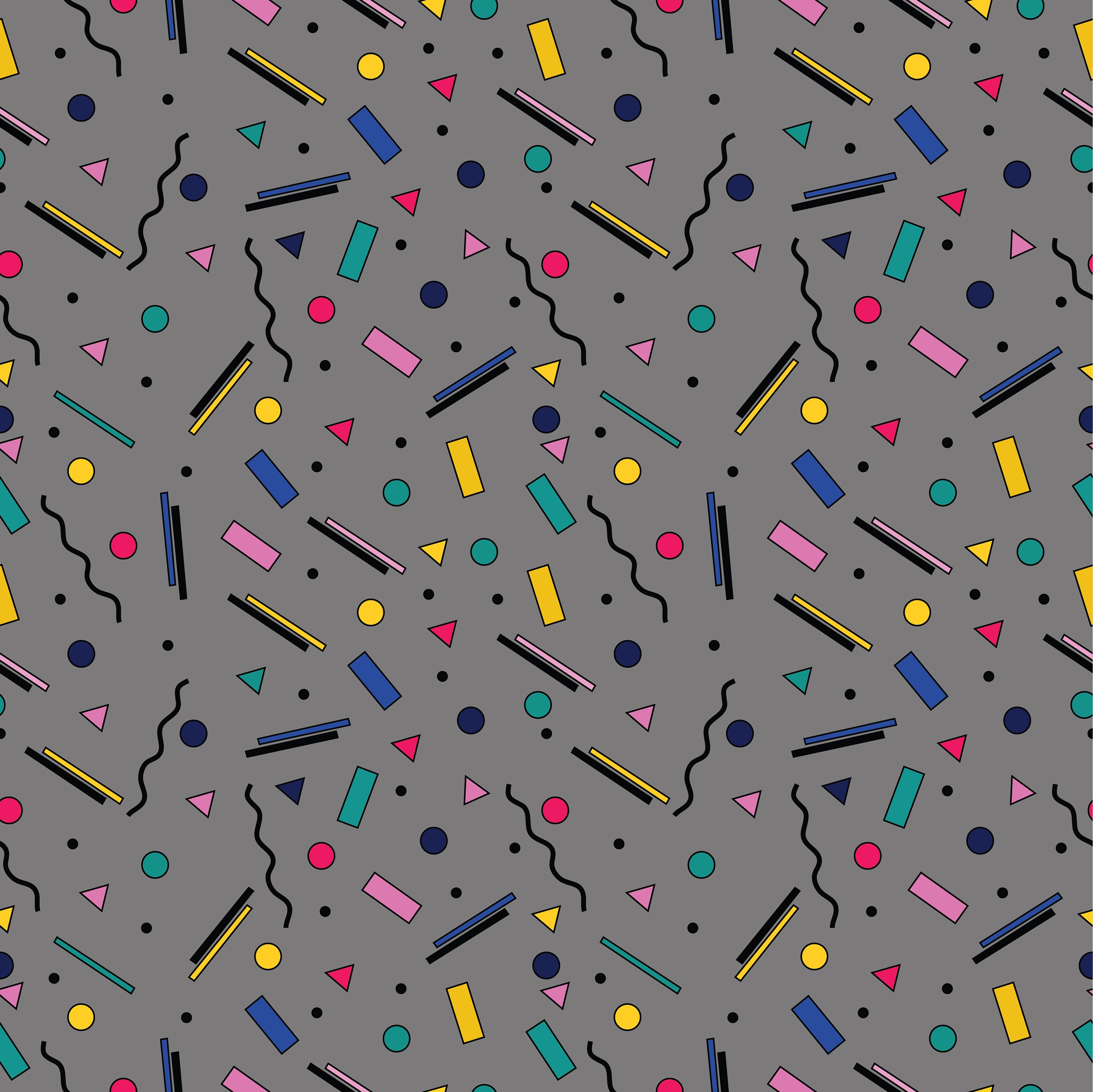 Retro Shapes Digital Download Pattern - Etsy