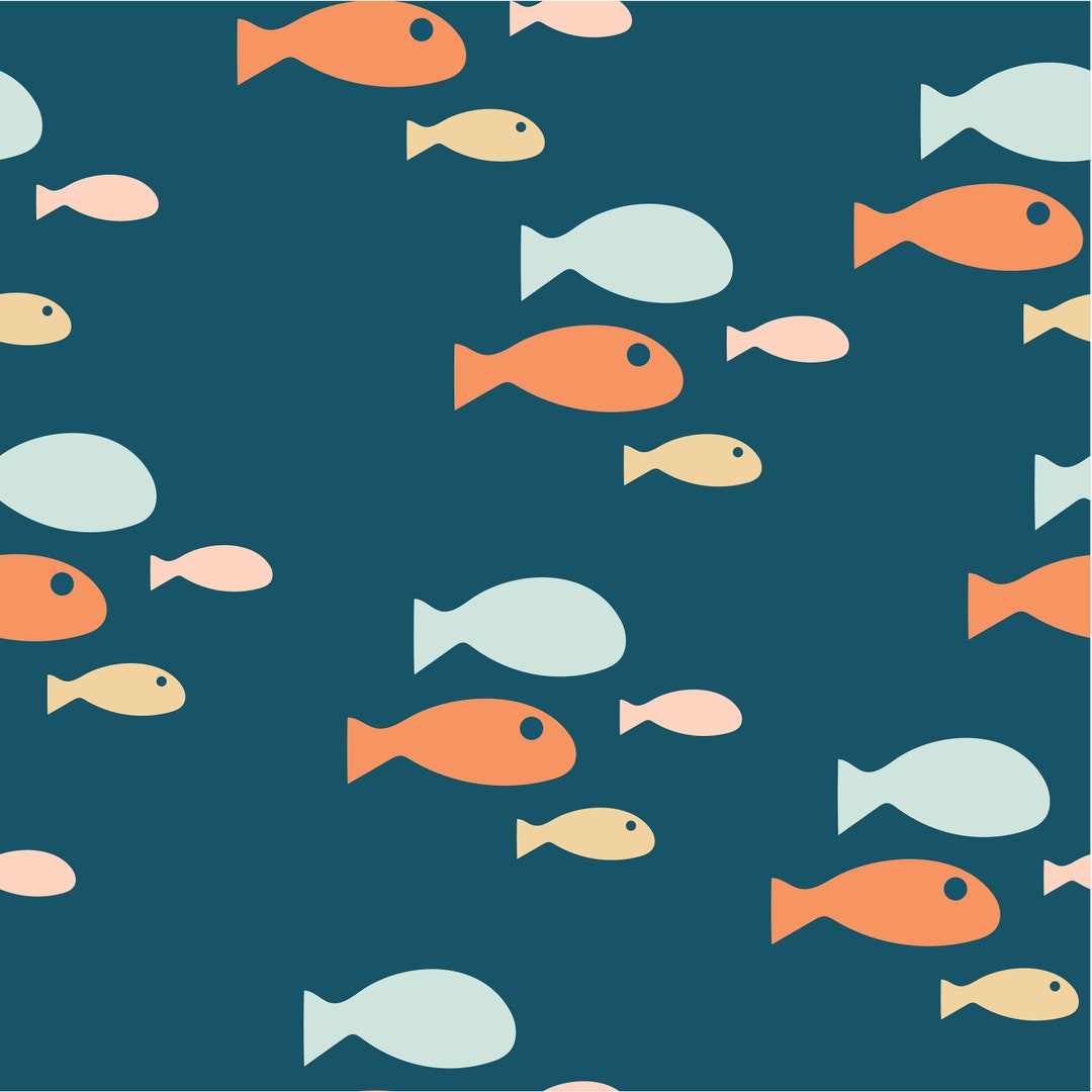 Simplistic Fish Background Simple Fish Digital Download - Etsy