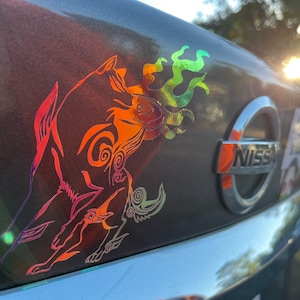 Okami: Amaterasu Inspired car, laptop, phone, etc decal