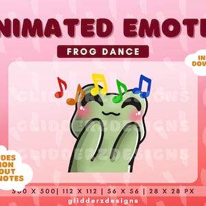 Dancing Frog Twitch Emote | Dance ANIMATED Twitch Emote | Green Frog Animated Emote | Green Frog Emote | Dance Twitch Emote