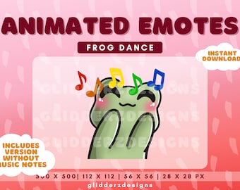 Dancing Frog Twitch Emote | Dance ANIMATED Twitch Emote | Green Frog Animated Emote | Green Frog Emote | Dance Twitch Emote