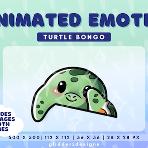 Turtle Bongo Emote | Turtle Bongo Animated Emote | Twitch Bongo Emote Animated | Bongo Turtle Emote Twitch | Bongo Twitch Emote