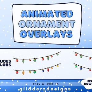Christmas Twitch Overlays | Winter Stream Overlay Twitch | Holiday Twitch Overlay | Twitch Christmas Overlay | Christmas Stream Overlays