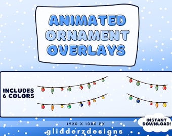 Christmas Twitch Overlays | Winter Stream Overlay Twitch | Holiday Twitch Overlay | Twitch Christmas Overlay | Christmas Stream Overlays
