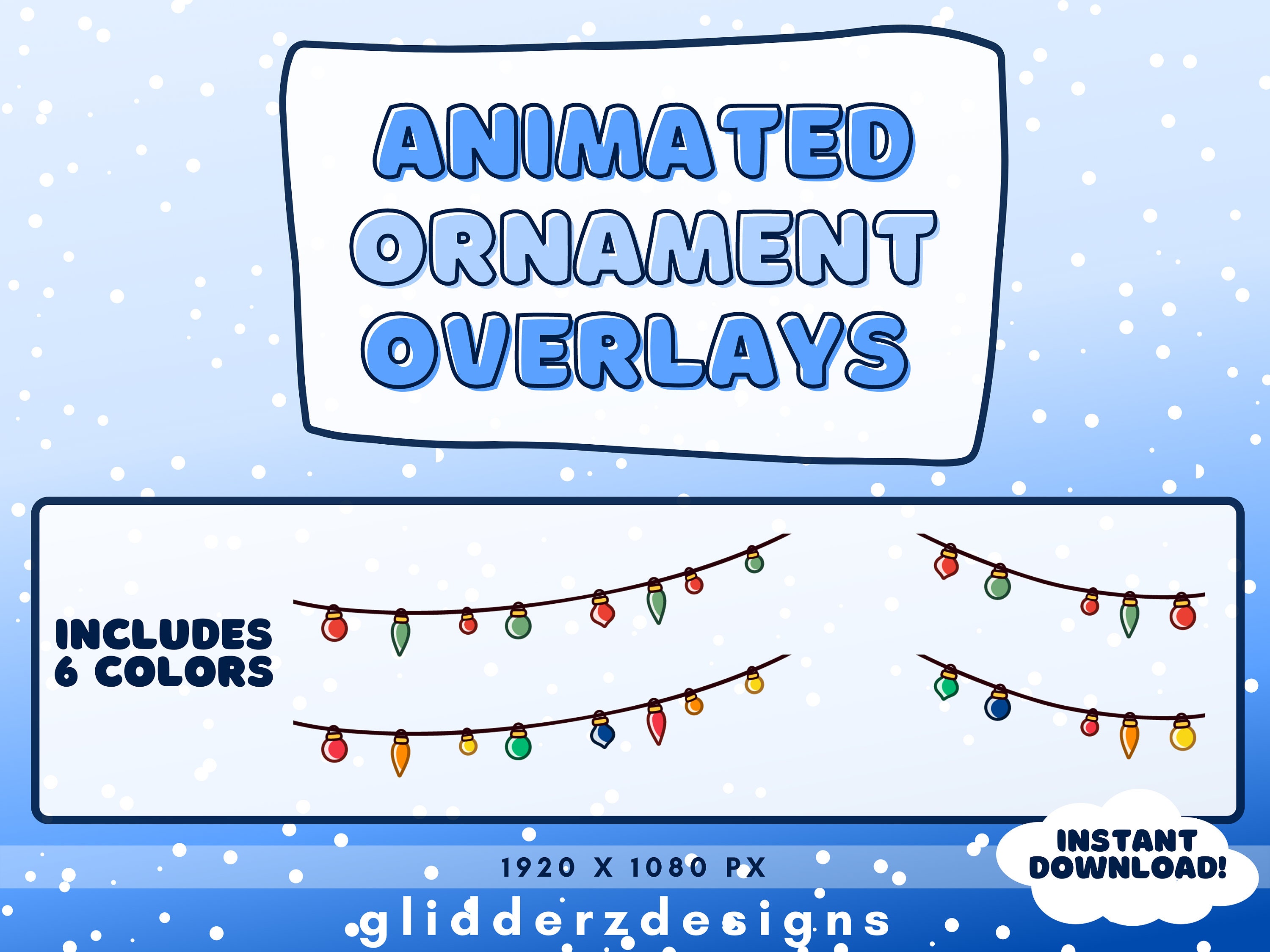 Christmas Twitch Overlays | Winter Stream Overlay Twitch | Holiday Twitch Overlay | Twitch Christmas Overlay | Christmas Stream Overlays