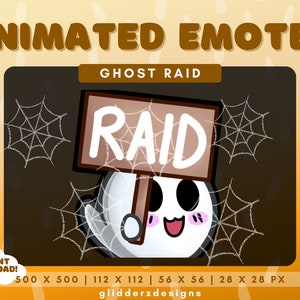 Animated Raid Emote Twitch | Ghost Raid Animated Emote | Ghost Raid ...