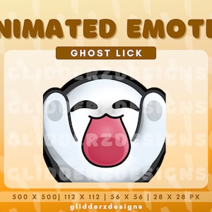 Ghost Lick Animated Emote | Lick Twitch Emote | Cute Ghost Twitch Emotes | Ghost Animated Emotes | Ghost Lick Emote