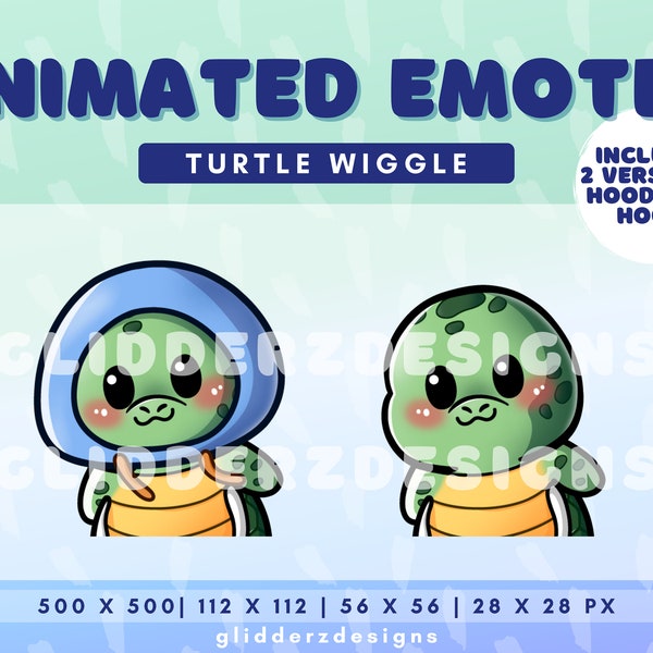 Turtle Wiggle Twitch Emote Animated | Turtle Wiggle Animated Emote | Turtle Twitch Emotes | Wiggle Emote Animated