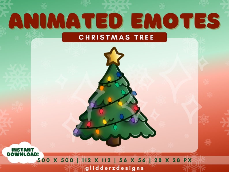 Christmas Tree ANIMATED Twitch Emote Christmas Tree Twitch Etsy