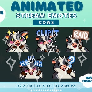 Cow Twitch Emotes Animated Cow Twitch Animated Emotes Animated Cow ...