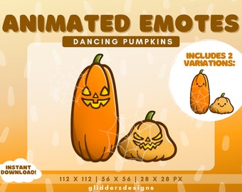 Halloween ANIMATED Emote Twitch | Dancing Pumpkin Animated Emote | Animated Halloween Emote | Halloween Animated Twitch Emote| Pumpkin Emote