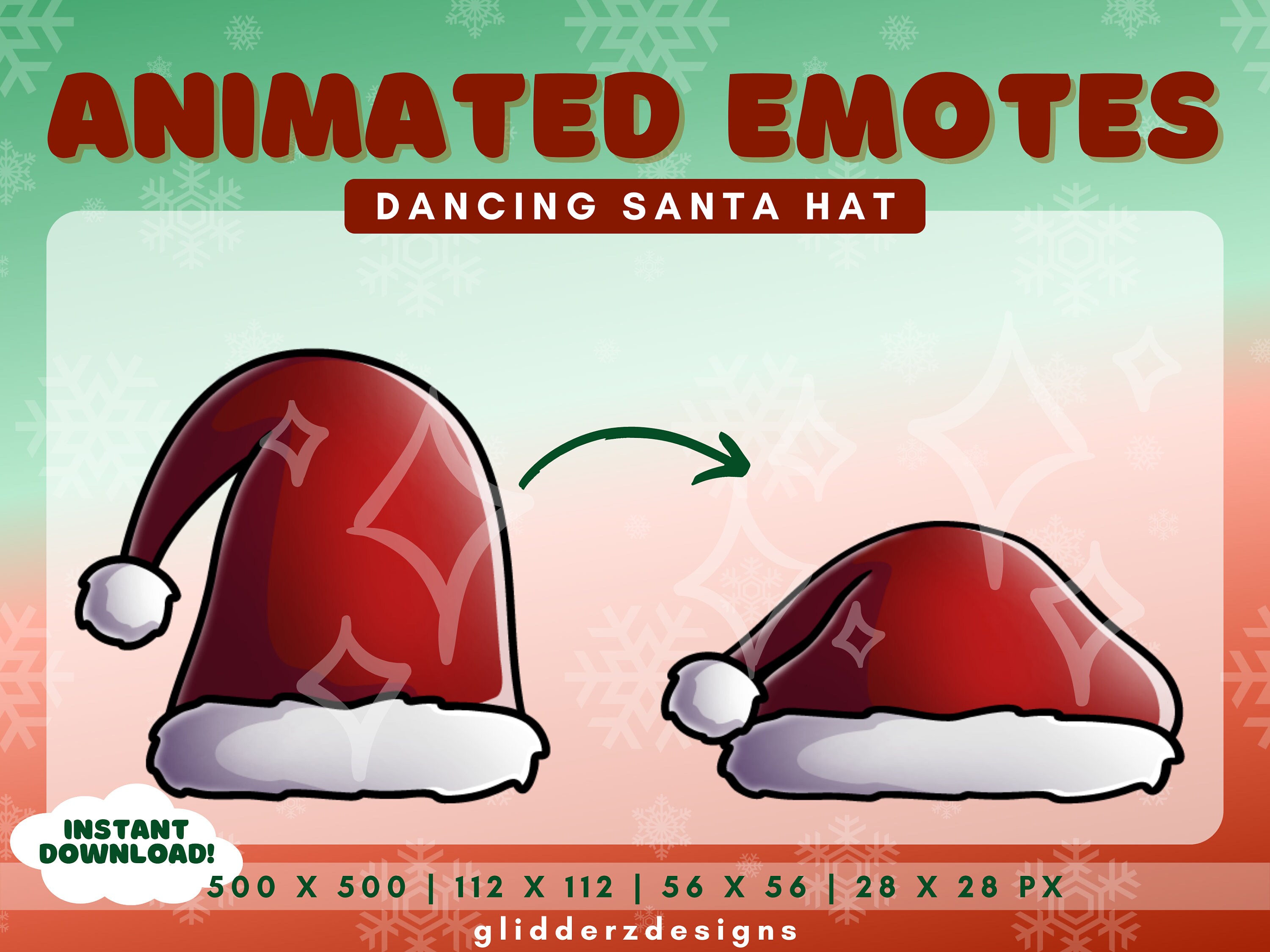 ANIMATED Christmas Emote Twitch Dancing Santa Hat Animated - Etsy ANIMATED Christmas Emote Twitch Dancing Santa Hat Animated - Etsy
