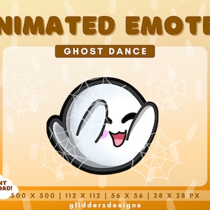ダンス アニメーション Twitch エモート | ゴースト ダンス エモート | ゴースト アニメーション エモート Twitch | ゴースト アニメーション Discord エモート | ダンス Twitch エモート