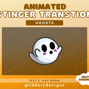 Ghost Twitch Stinger Transition | Twitch Ghost Transition | Halloween Stinger Transition | Ghost Scene Transition Twitch