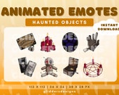 Haunted Objects Animated Twitch Emotes | 8 Paranormal Animated Emotes Twitch | Ghost Animated Emotes | Ghost Hunting Emotes