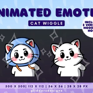 Wiggle Cat Emote Animated Wiggle Twitch Emote Animated White Cat Twitch ...