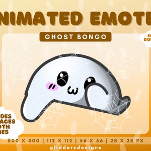 Ghost Bongo Emote Animated | Ghost Bongo Animated Emote | Ghost Bongo Emote | Bongo Emote Twitch | Animated Bongo Emote