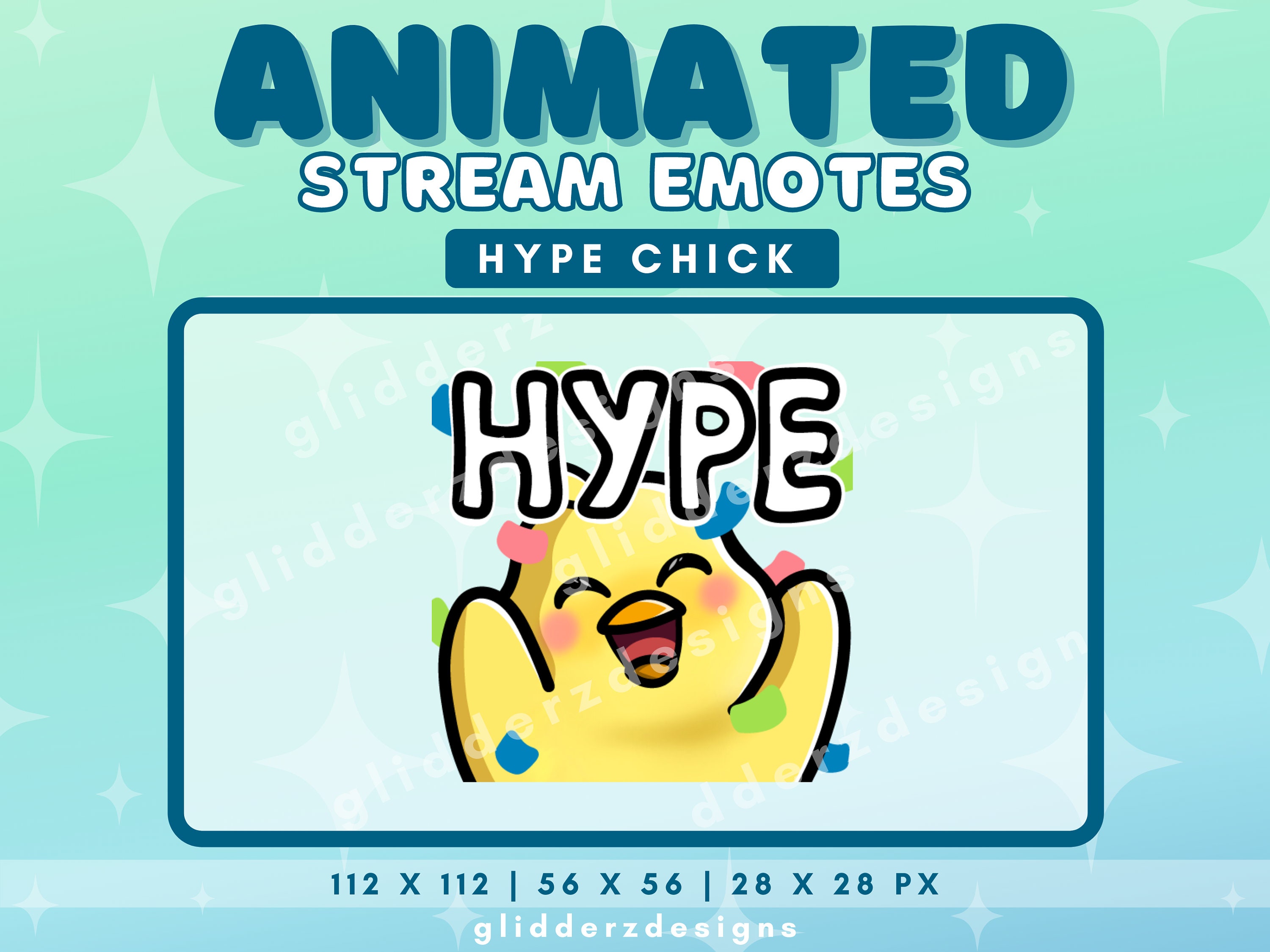 ANIMATED Emote Twitch Hype Animated Hype Emote Stream - Etsy