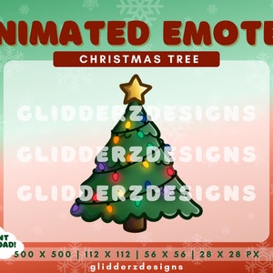 Weihnachtsbaum ANIMIERTE Twitch Emote | Weihnachtsbaum Twitch Emote | Animierte Weihnachts Emotes | Winter Twitch Emotes Animiert