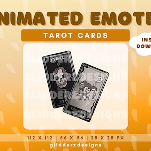 Gestos animados de Twitch de cartas del tarot, Gestos animados de cartas del tarot, Gestos animados de cartas del tarot